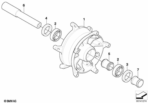 Wheels with Bearings for 2008 BMW-Motorrad R 1200 GS #5