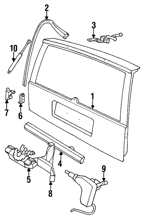 Gate & Hardware for 1988 Volvo 760 #0