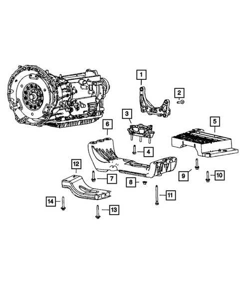 Mounting and Skid Plate for 2023 Jeep Grand Cherokee L #1