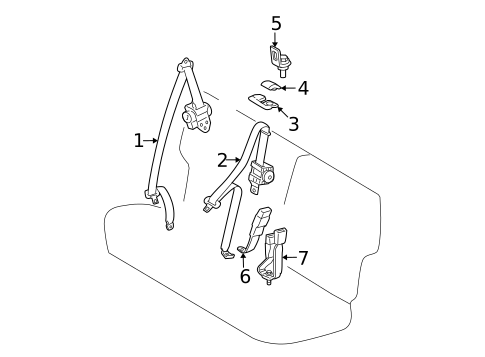 Seat Belt for 2011 Toyota Matrix #0