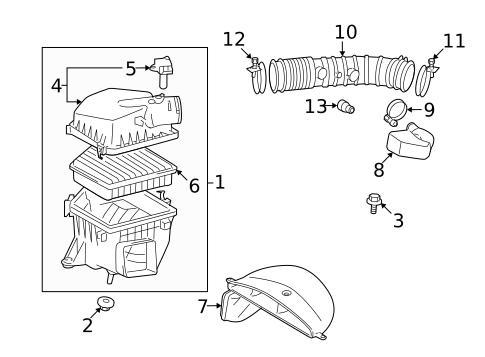 Air Intake for 2009 Lexus IS250 #1