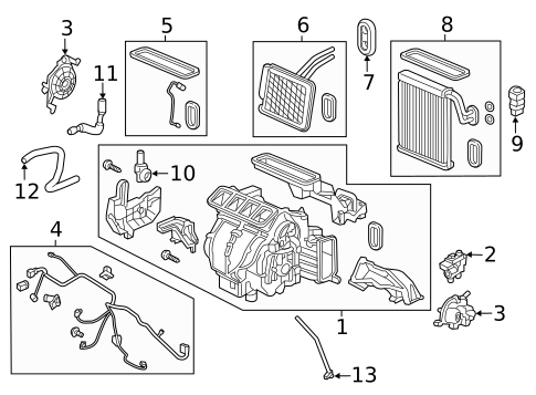 Condenser, Compressor & Lines for 2019 Honda Civic #2