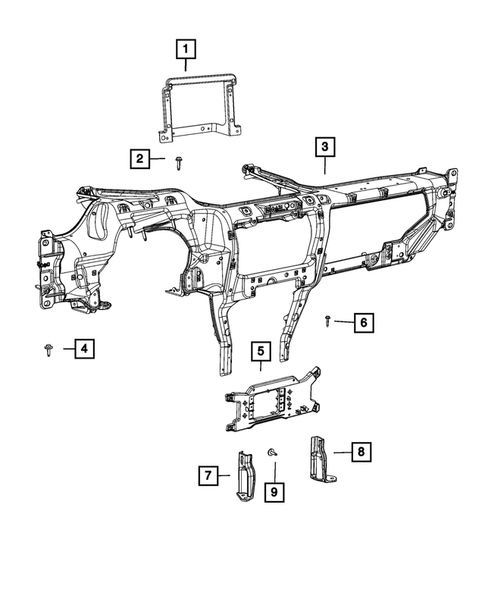 Instrument Panel for 2021 Chrysler Pacifica #3