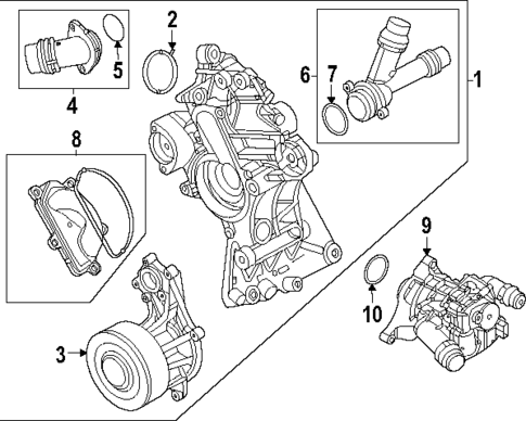 Water Pump for 2025 BMW X3 #0