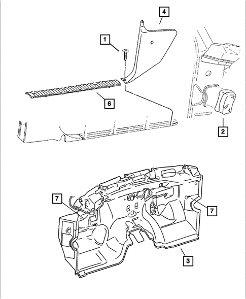 Moldings, Scuff Plates for 2001 Dodge Ram 2500 #2