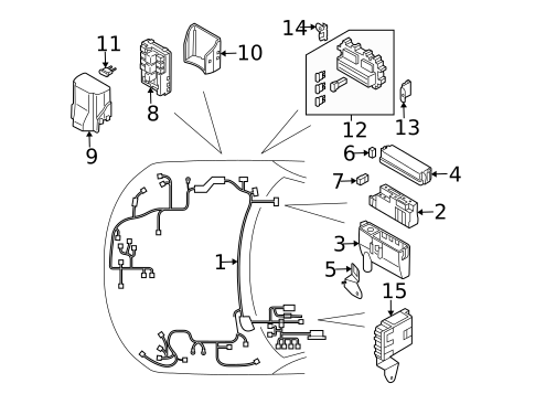 Electrical Components for 2006 INFINITI FX35 #0