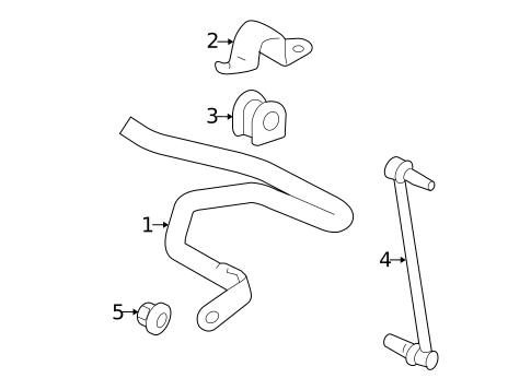 Stabilizer Bar & Components for 2005 Toyota Prius #0