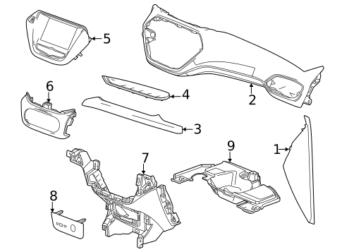 Instrument Panel Components for 2021 Chevrolet Trailblazer #0