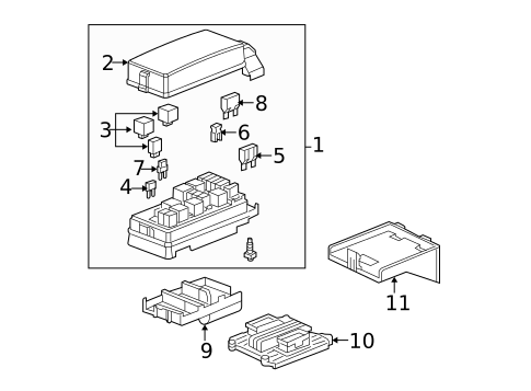 Relays for 2009 Chevrolet Equinox #1