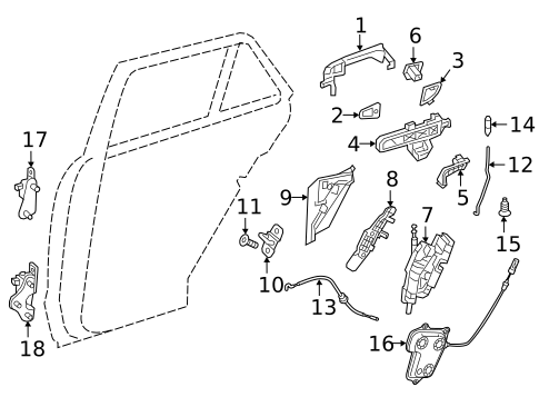Rear Door for 2016 Mercedes-Benz GLE300d #0