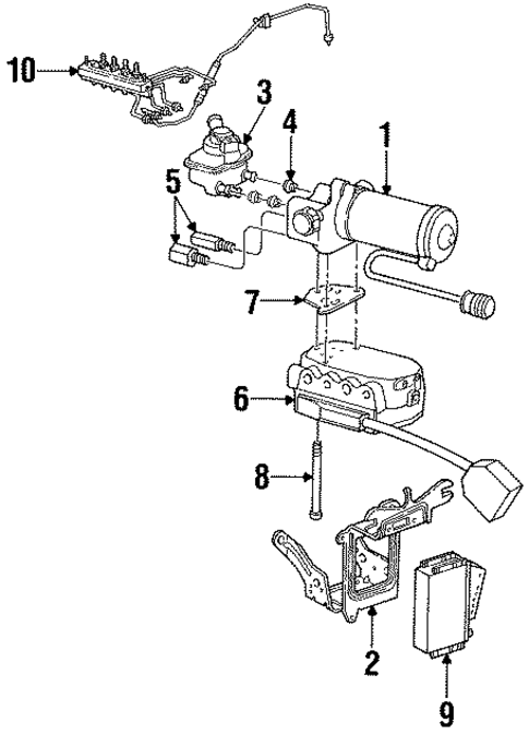 Anti-Lock Brakes for 1993 Mercury Cougar #0
