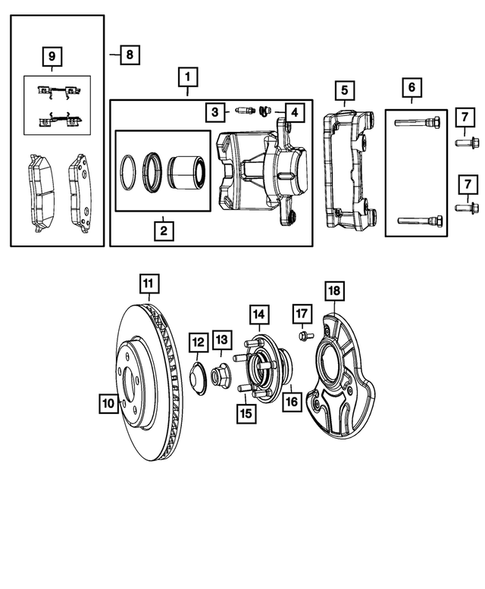 Front Brakes for 2020 Chrysler 300 #0