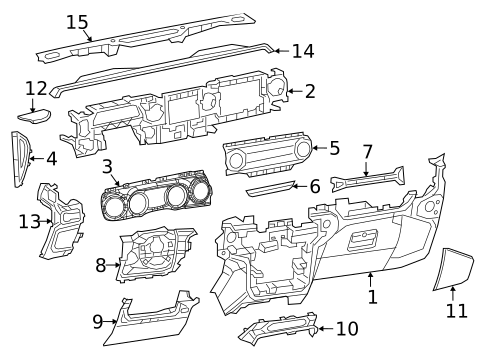 Instrument Panel for 2018 Jeep Wrangler #0