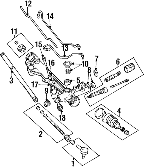 Steering Gear & Linkage for 1999 Ford Windstar #0