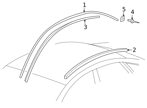 Exterior Trim - Roof for 2000 Audi A6 Quattro #1