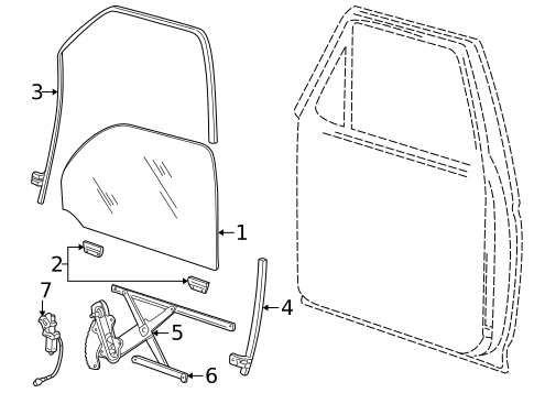 Front Door for 2001 Ford Explorer Sport #1