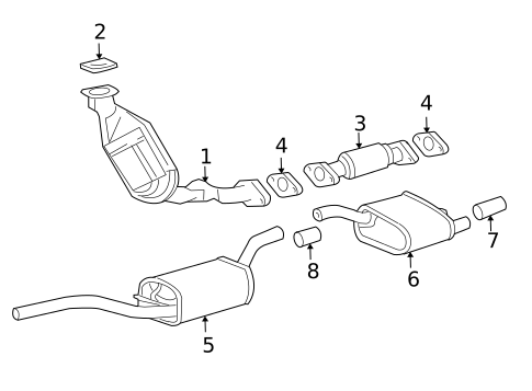 Exhaust Components for 2002 Ford Focus #0