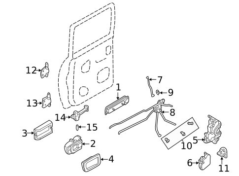 Lock & Hardware for 2000 Nissan Frontier #1