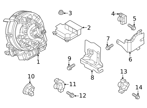 Air Bag Components for 2023 Mazda MX-30 EV #1