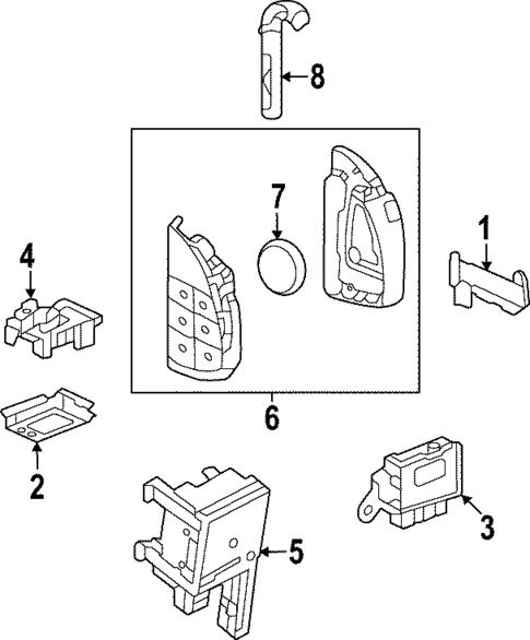 Keyless Entry Components for 2025 GMC Sierra 2500 HD #8