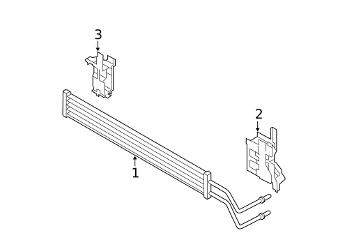 Power Steering Oil Cooler for 2012 BMW 750Li #1