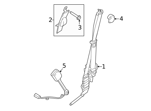 Front Seat Belts for 2019 Ford F-450 Super Duty #1