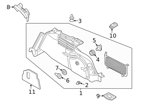 Interior Trim - Rear Body for 2019 Audi A4 Quattro #2