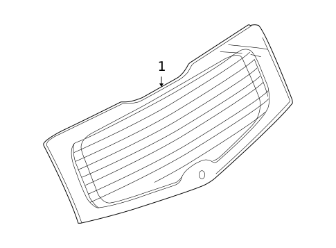 Glass - Lift Gate for 2008 Mazda 5 #0