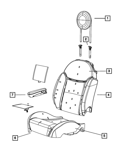 Front Seats - First Row for 2017 Fiat 500 #1