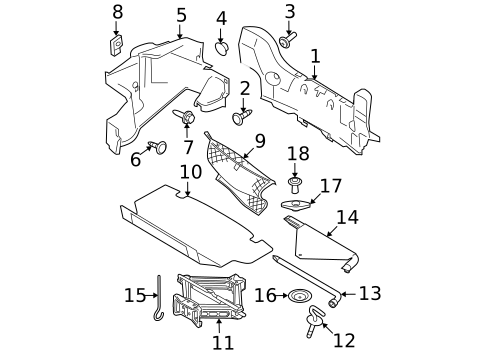 Interior Trim - Rear Body for 2007 Ford Mustang #1