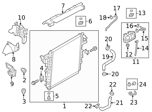 Radiator & Components for 2011 INFINITI QX56 #0