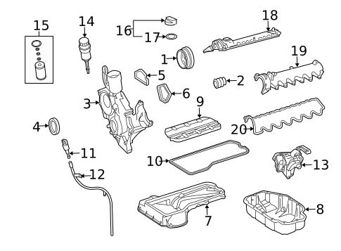 Engine Parts for 2007 Mercedes-Benz SL65 AMG #1