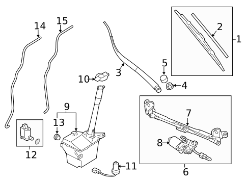 Wiper & Washer Components for 2015 Kia Soul EV #3