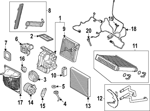 Evaporator & Heater Components for 2025 BMW 228 xDrive Gran Coupe #0