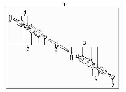 Drive Axles for 2021 Nissan Qashqai #1