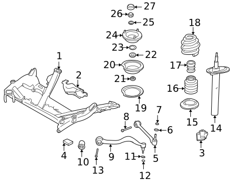 Suspension Components for 1999 BMW 528i #0