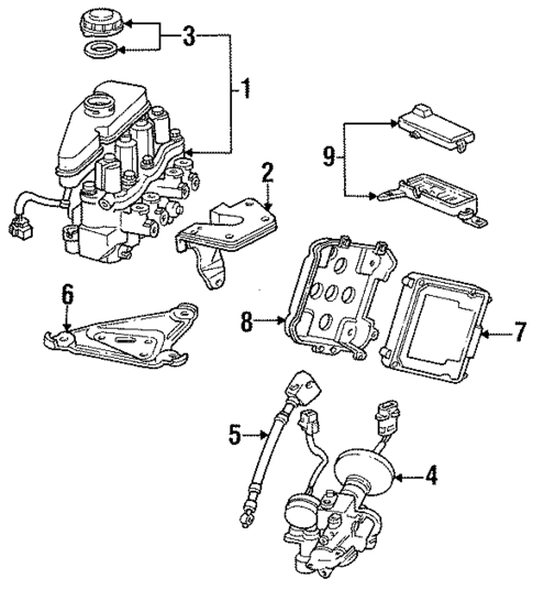 ABS Components for 1991 Honda Accord #0