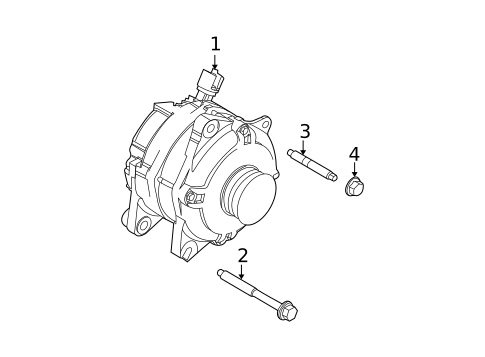 Alternator for 2012 Ford Fusion #0
