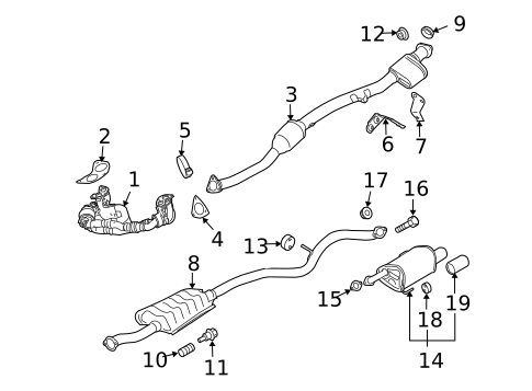 Exhaust Components for 2013 Subaru Outback #0