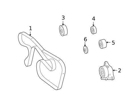 Belts & Pulleys for 2006 Mercedes-Benz SLR McLaren #0
