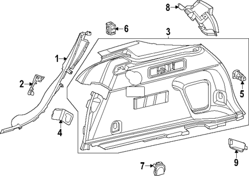 Interior Trim - Quarter Panels for 2025 Mercedes-Benz GLC43 AMG #0