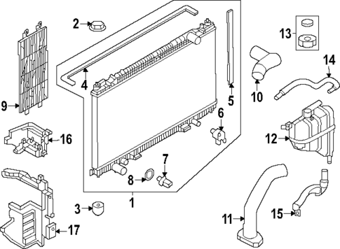 Radiator & Components for 2025 Nissan Z #0
