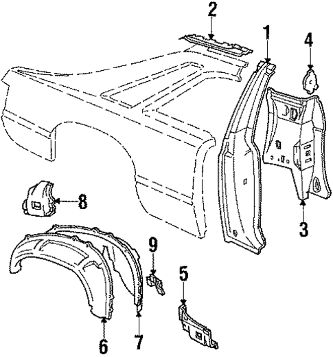 Inner Components for 1984 Ford Mustang #1