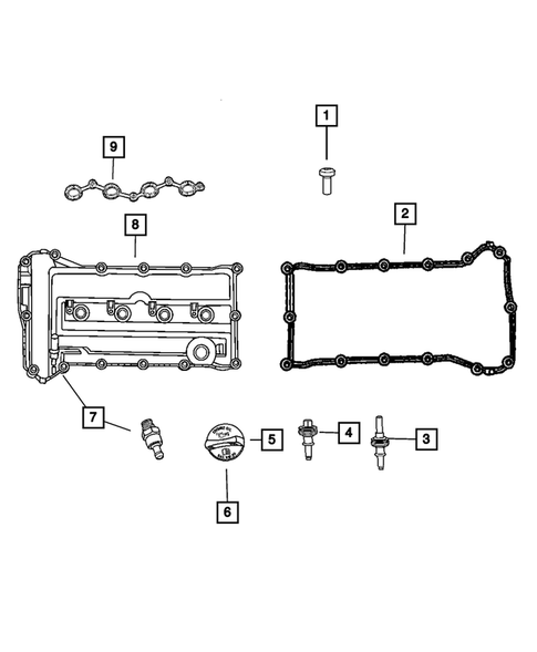 Cylinder Head for 2007 Jeep Compass #1