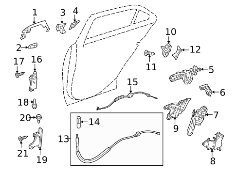 Lock & Hardware for 2015 Mercedes-Benz ML400 #8