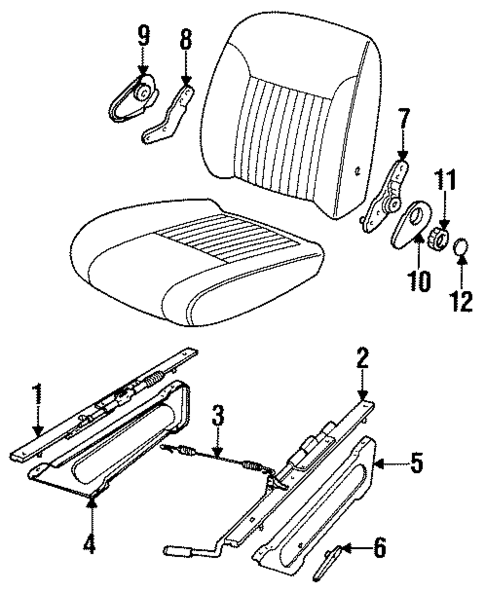 Tracks & Components for 1992 Pontiac Trans Sport #0
