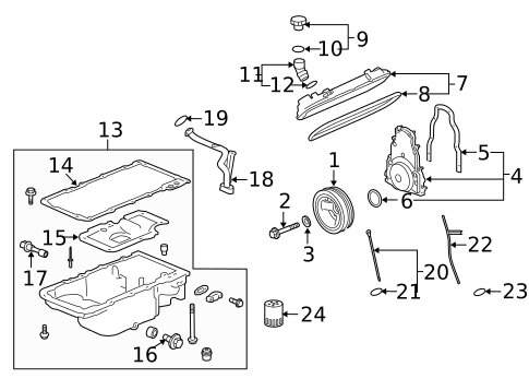 Cylinder Block Components for 2009 Pontiac G8 #0