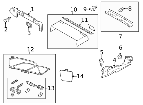 Interior Trim - Convertible Top for 2013 Audi RS5 #0