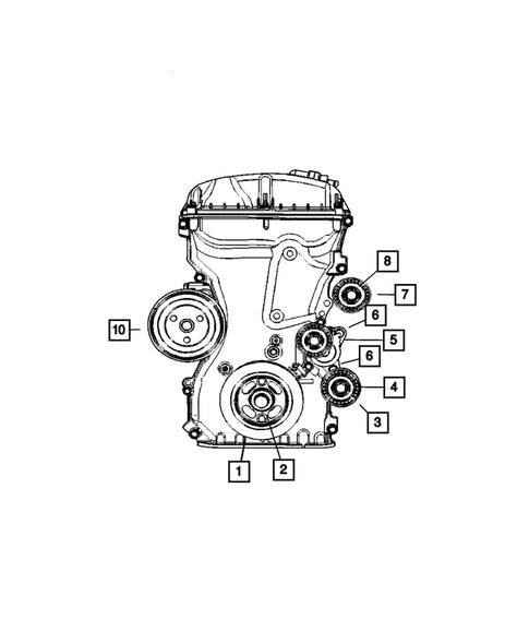 Pulleys and Related Parts for 2010 Dodge Journey #0