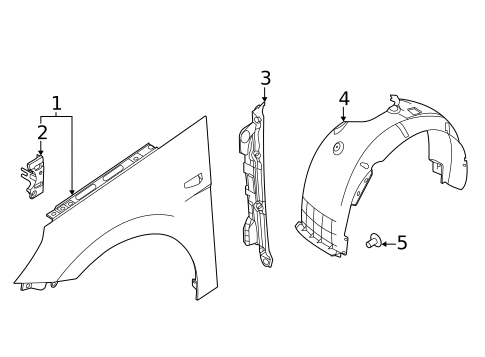 Fender & Components for 2021 Hyundai Elantra #0
